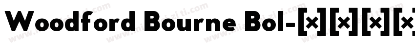 Woodford Bourne Bol字体转换